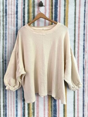 Aquarius Cocktail Waffle Knit Short Sleeve